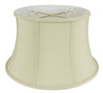 116 Shantung Bell Floor Lamp Shade with Piping 116